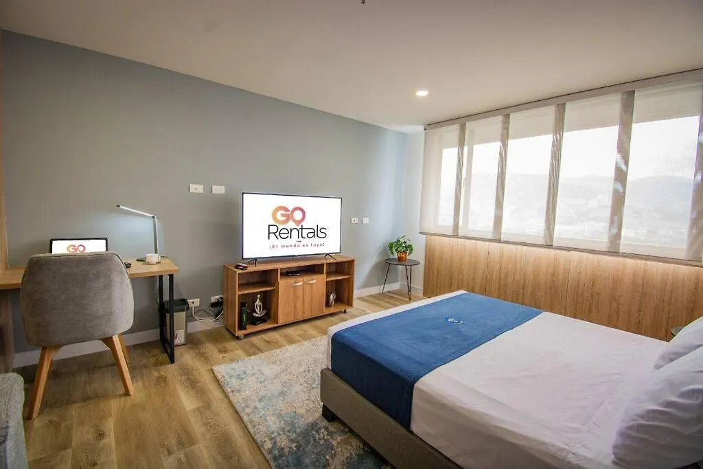 ميديلين Top Floor Studio! Poblado, A/C, Coworking, Gym 1416